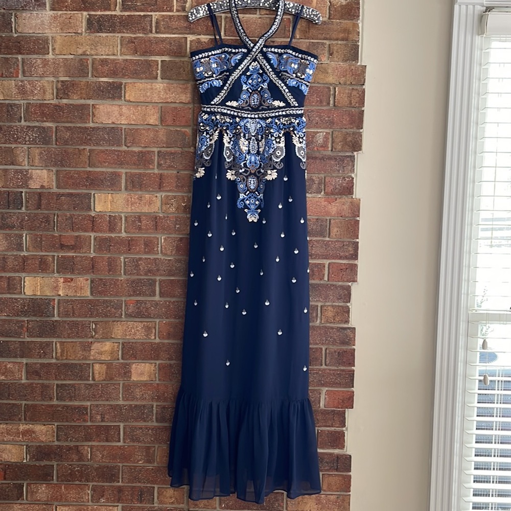 NWT Altar’d State Corabeth Maxi Dress Embroidered S - Picture 2 of 12